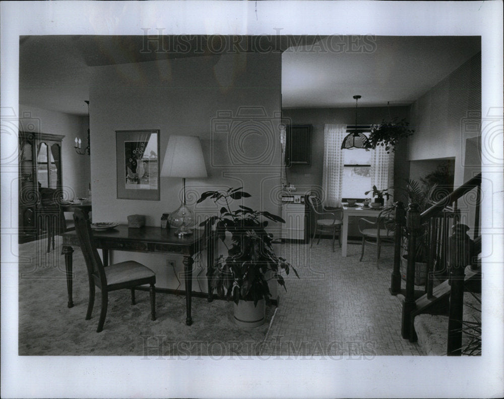 1978 Italian Provincial Fruitwood Desk - Historic Images