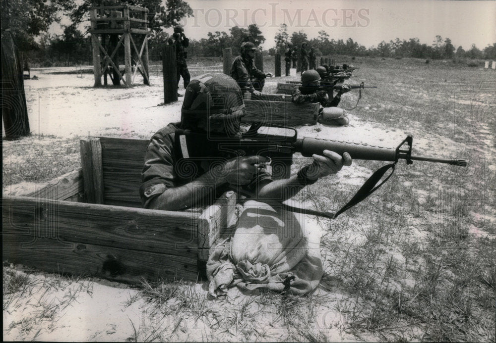 1988 National Guardsman Rifles Cam Firing - Historic Images