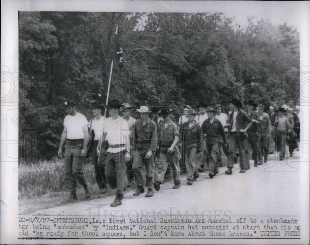 1957 National Guardmen Marched Ambushed - Historic Images