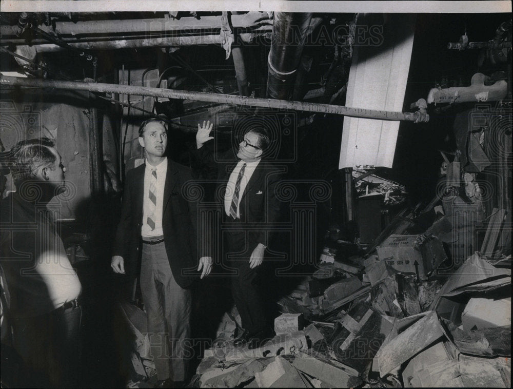 1968 Investigator Studying Ruins - Historic Images