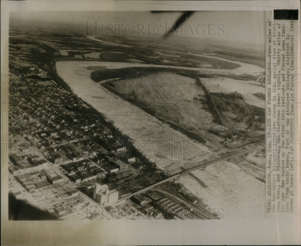 1949 Ice Jam Floods Lowlands - Historic Images