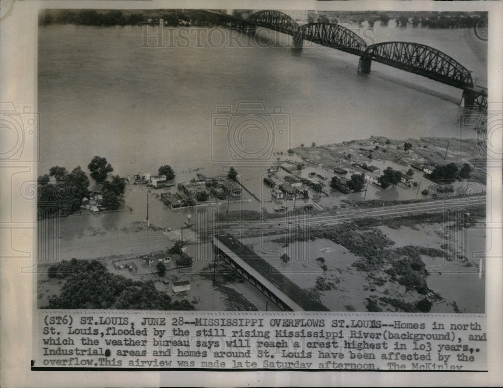 None Homes North St Louis Mississipi River Weather - Historic Images