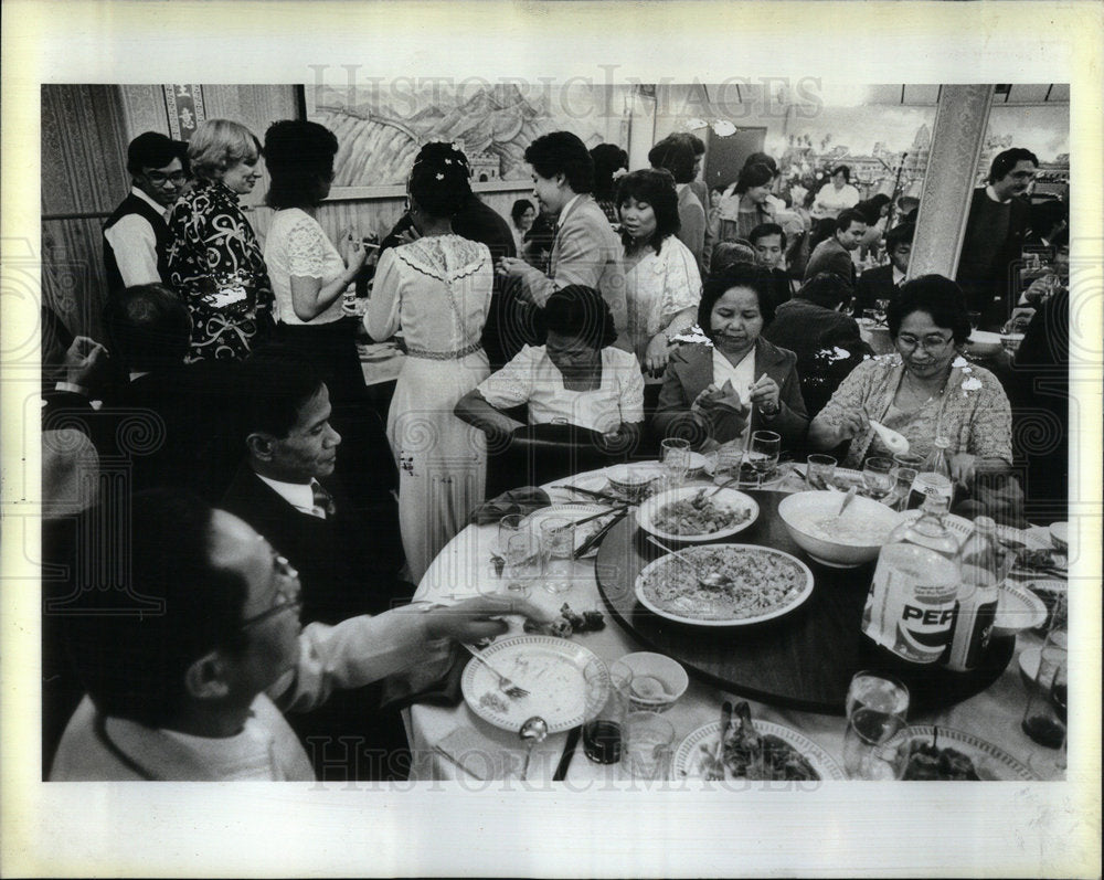 1983 Cambodian Chicago Great Wall Restauran - Historic Images