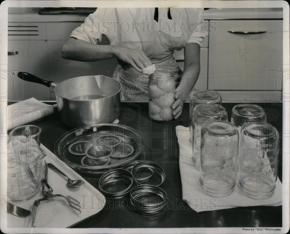 1955 Demonstration Efficient Canning Method - Historic Images