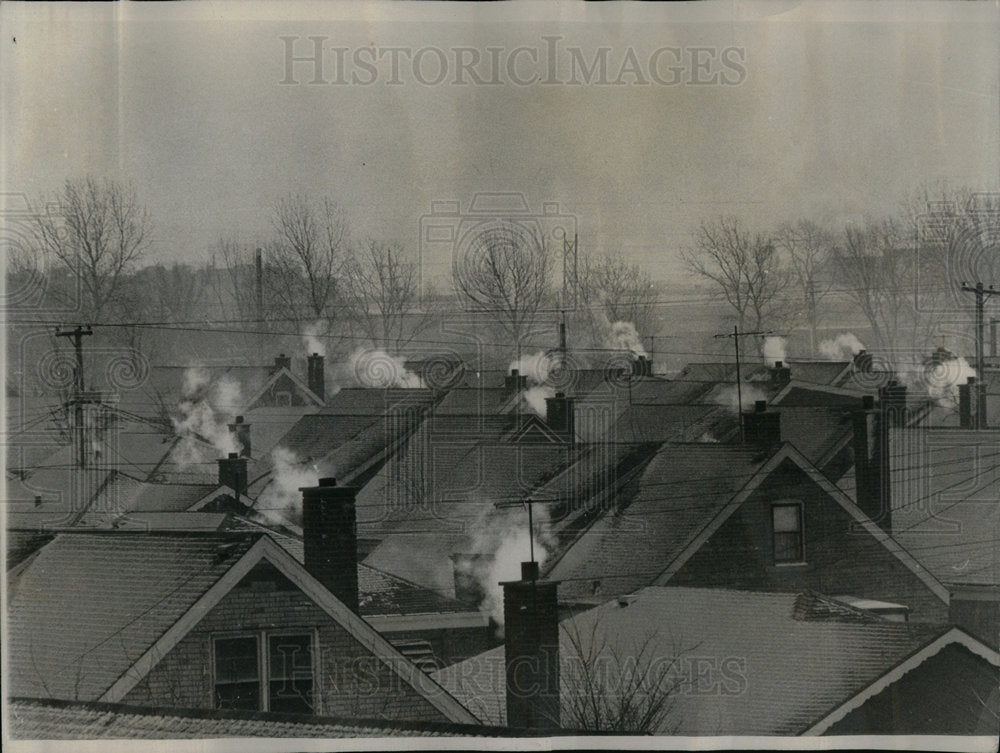 1965 Puffs Vapor Pop Chimneys Weather - Historic Images