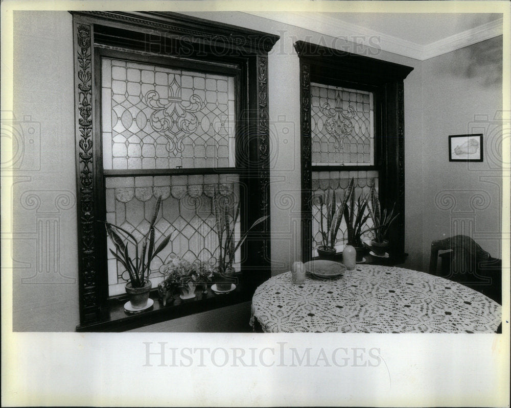 1983 Stained Glass Windows House Chicago - Historic Images