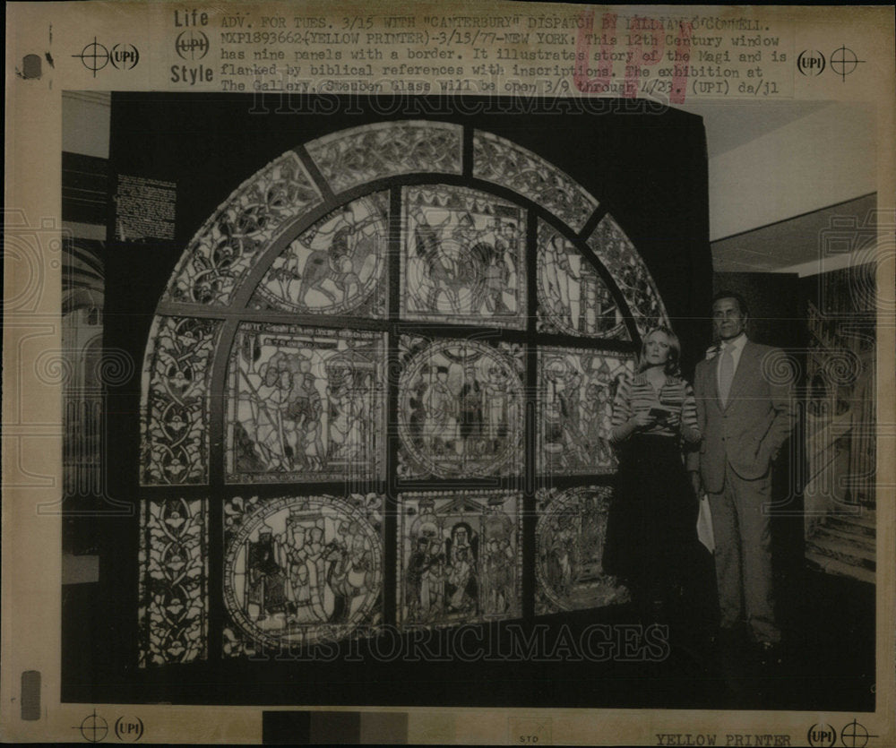 1977 12th Century Window Nine Panels - Historic Images