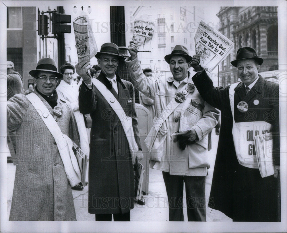 1959 Old News Boys Organizations Detroit - Historic Images