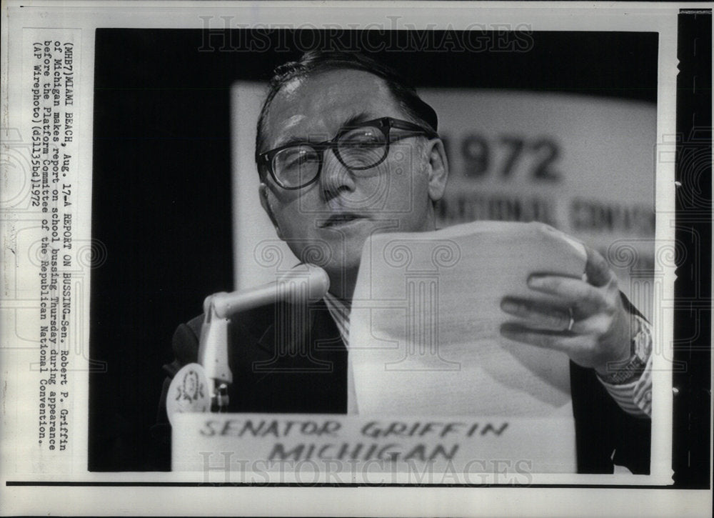 1972 Sen. Robert Griffin - Historic Images