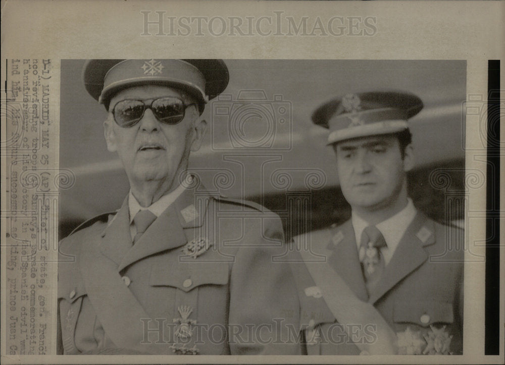 1975 Spanish General Francisco Franco - Historic Images