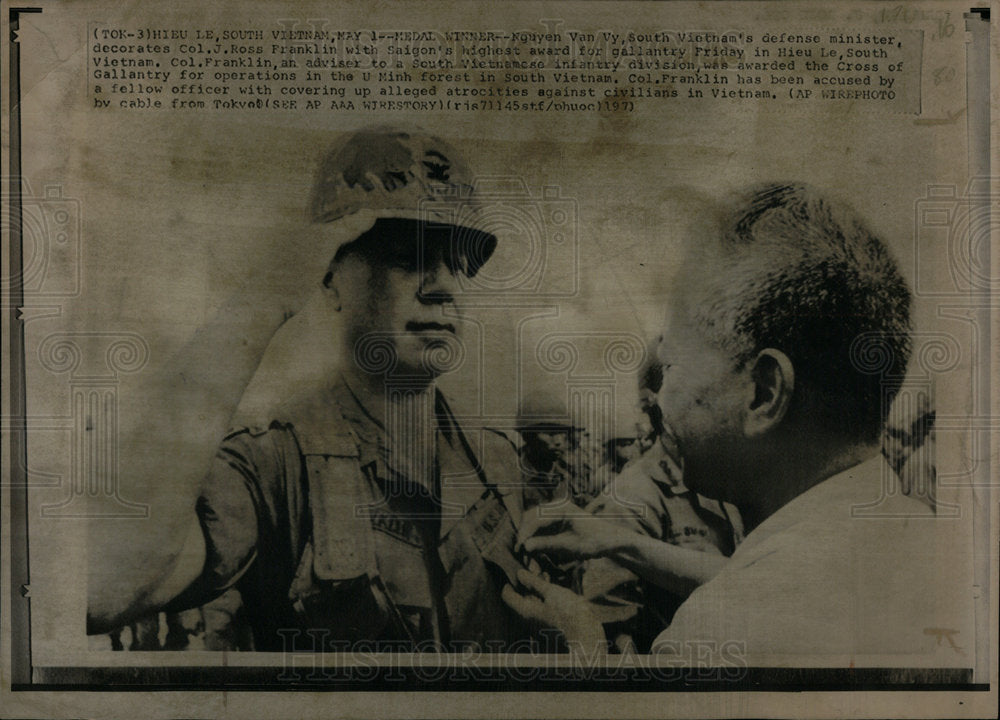 1971 Col. J. Ross Franklin U.S. Military - Historic Images