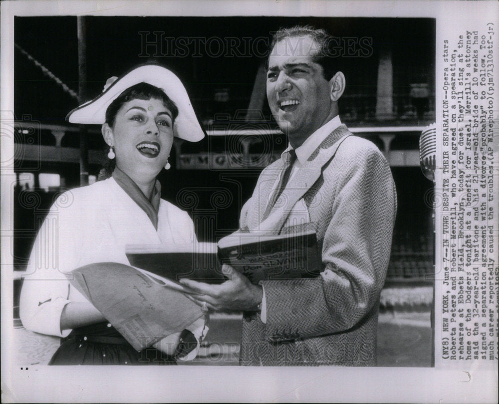 1952 Robert Merrill and Roberta Peters - Historic Images