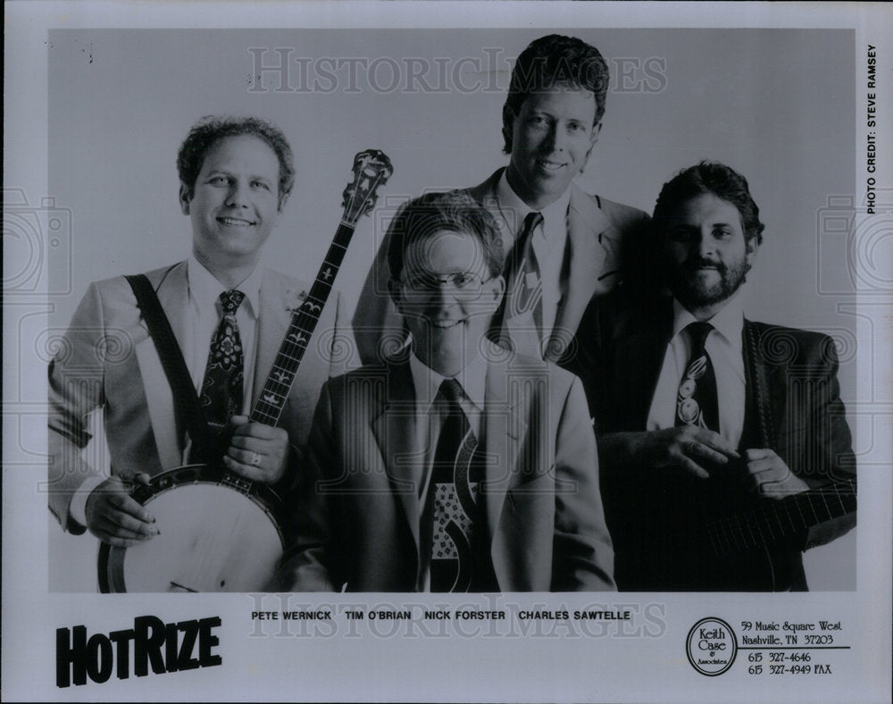 1992 Hotrize bluegrass band Mike Tim Pete - Historic Images