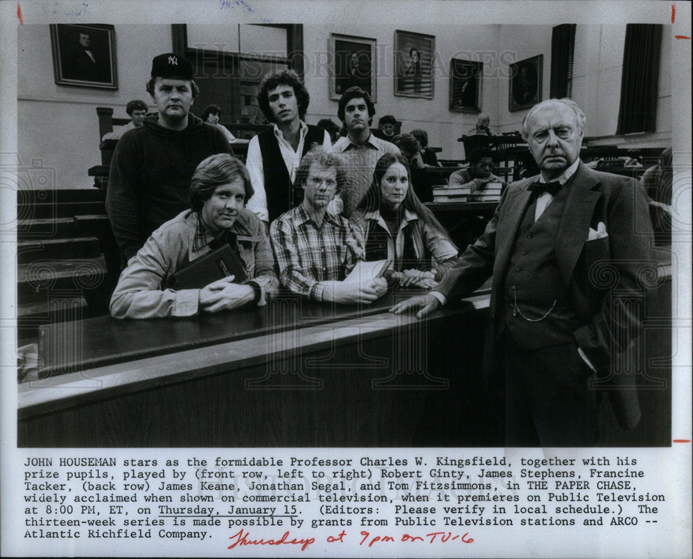 1981 The Paper Chase Film Cast Classroom - Historic Images