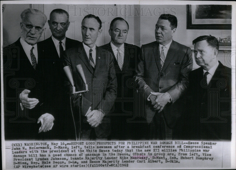 1962  John W. McCormack House Speaker - Historic Images