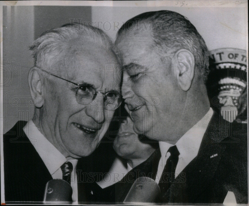 1963 John McCormack and President Johnson - Historic Images