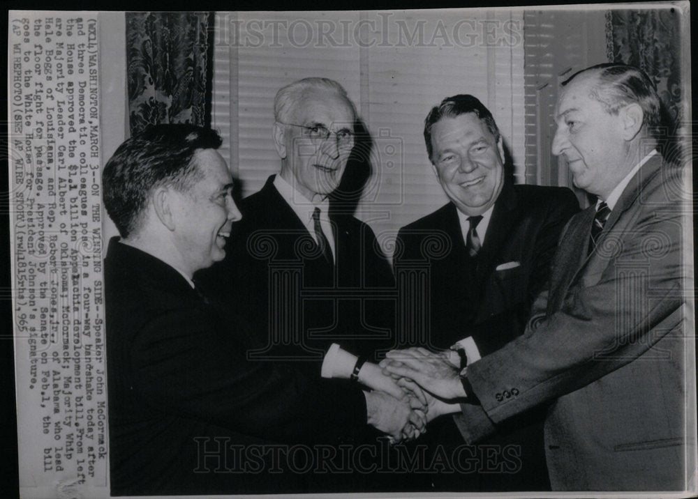 1965 Speaker McCormack Appalachia Bill Pass - Historic Images