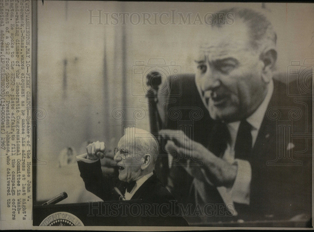 1967 John McCormack American House Speaker - Historic Images