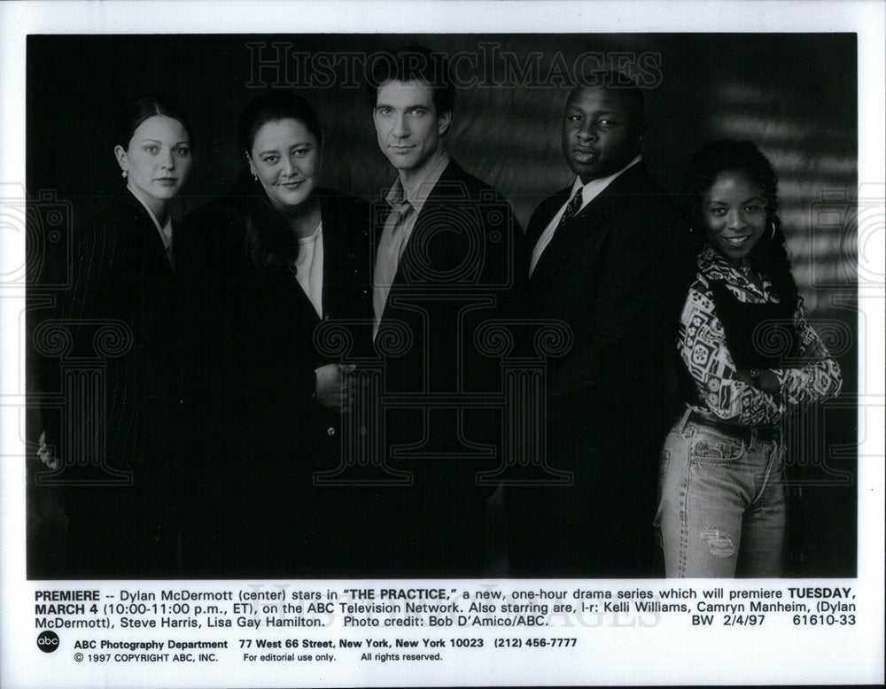 1997 Dyland McDermott and the cast of &quot;The - Historic Images