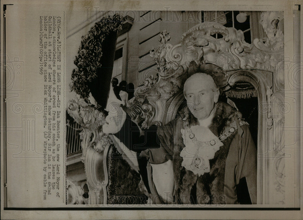 1969 Sir Ian Bowater Lord Mayor London Show - Historic Images