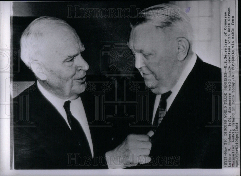 1964 US Secretary Commerce Luther Hodges - Historic Images