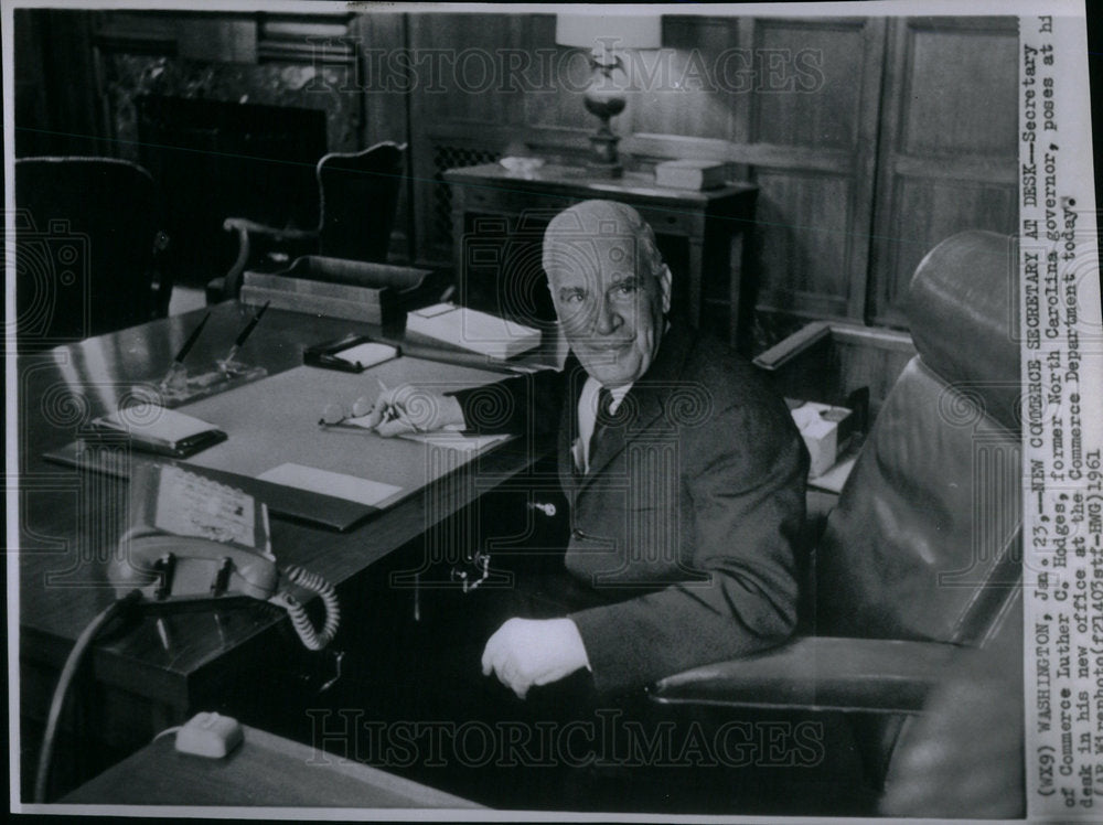 1961 Secretary Commerce Luther C. Hodges - Historic Images