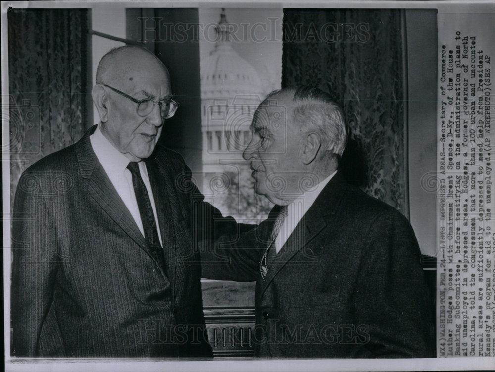 1961 Luther Hodges Brent Spence Testify - Historic Images