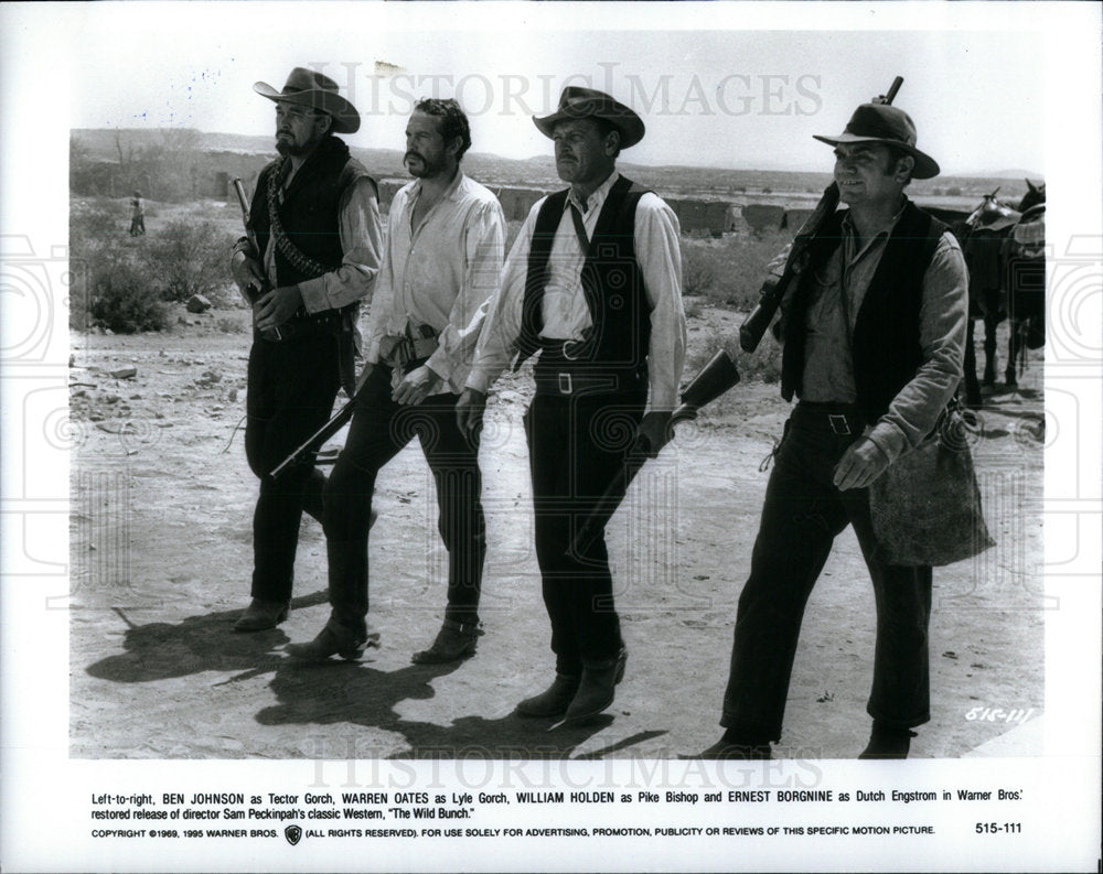 1995 Ben Johnson William Holden Wild Bunch - Historic Images