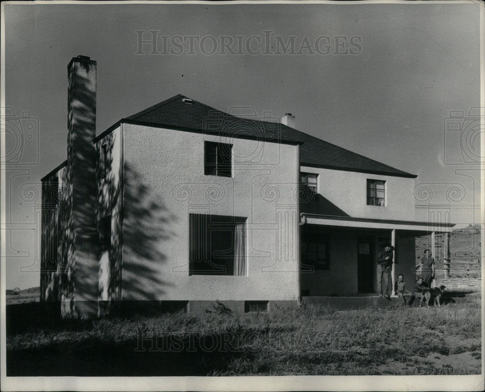 1950 Dodges Newly Completed Home - Historic Images