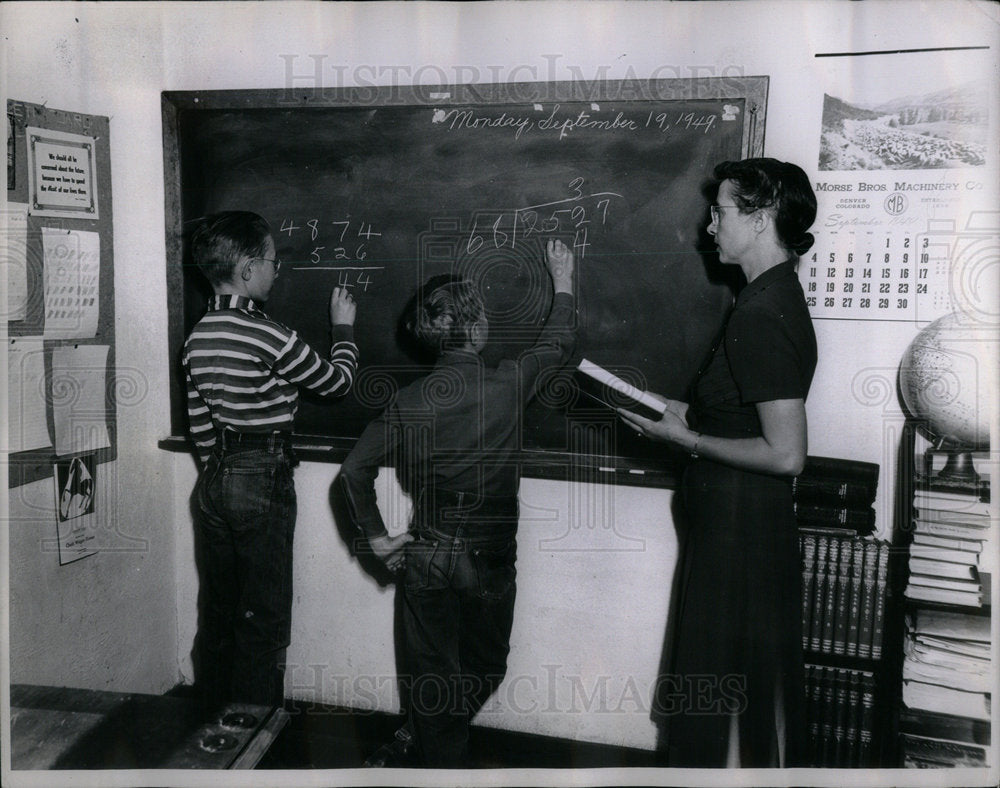 1950 Teaching Math - Historic Images