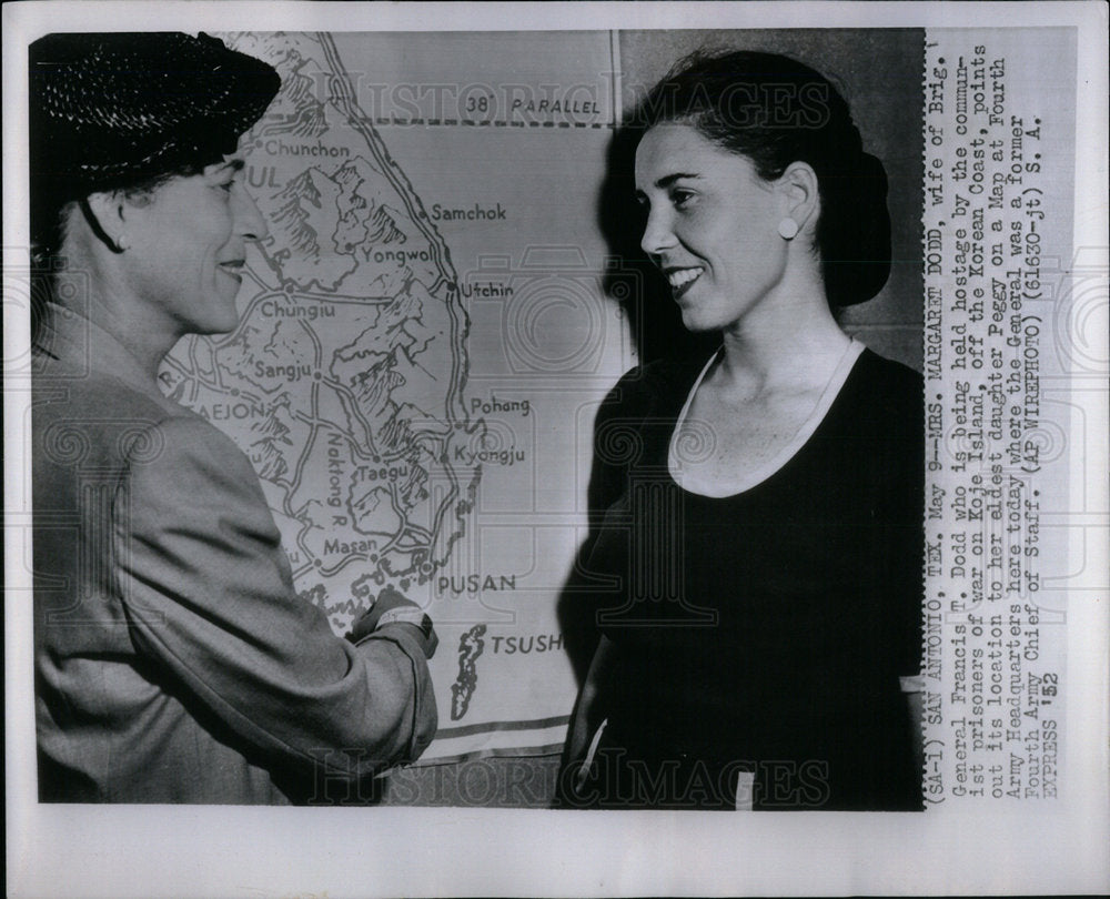 1952 Mrs. Francis T. Dodd Hostage Korea - Historic Images