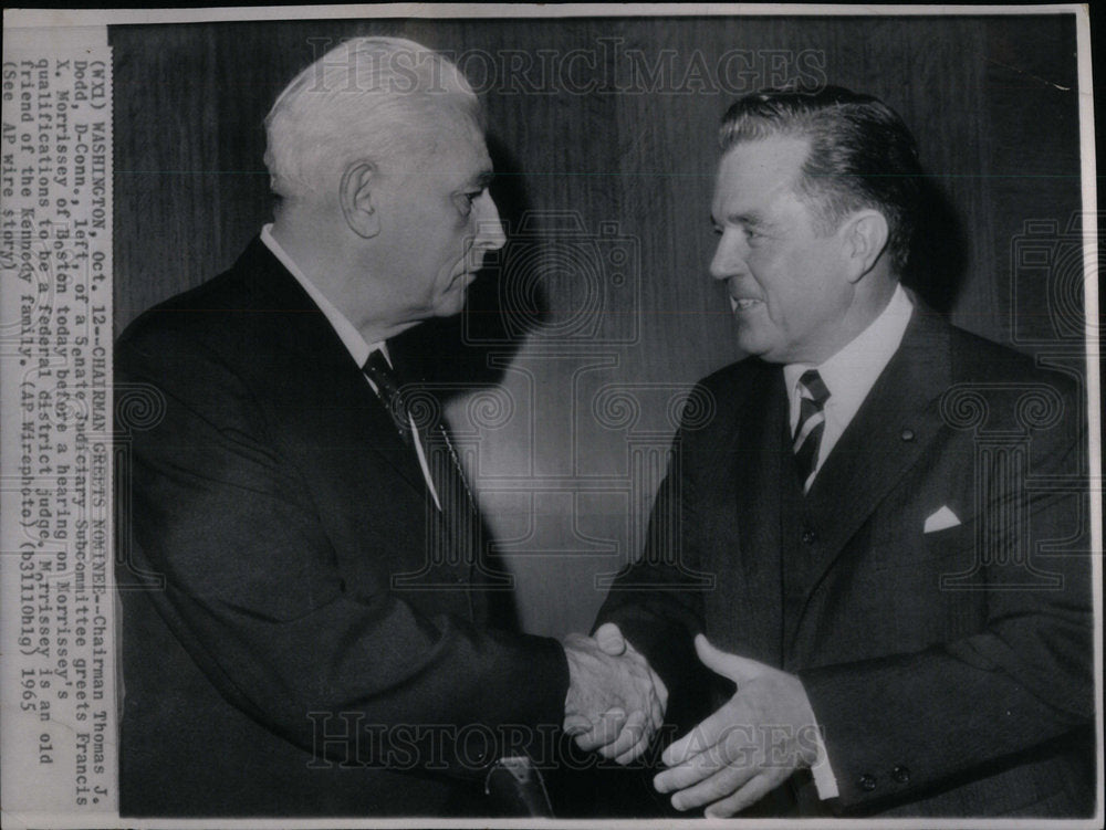 1965 Thomas J. Dodd Francis K. Morrissey - Historic Images