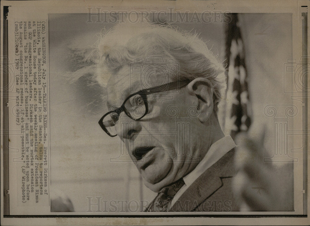 1969 Senator Everett Dirksen Republican - Historic Images