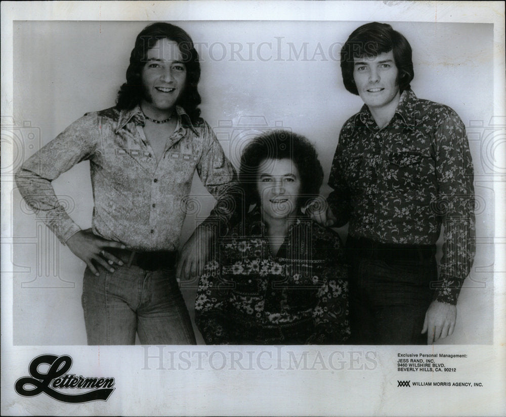 1976 Press PhotoLettermen American Pop Music Vocal Trio - Historic Images