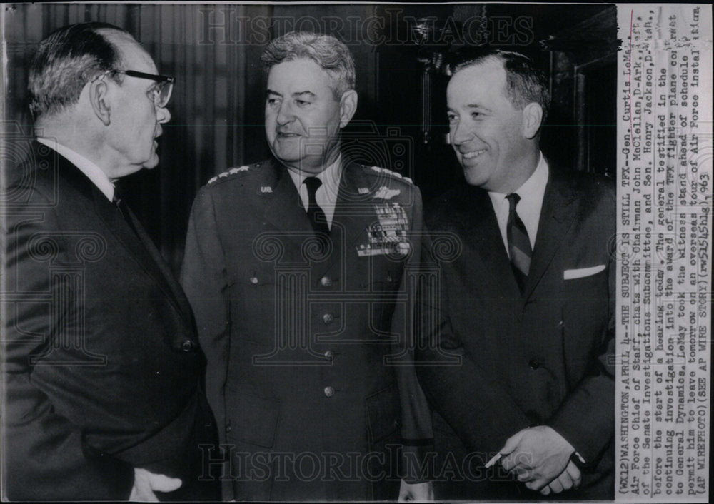 1963 Photo Air Force Chief Of Staff Gen. Curtis LeMay - Historic Images