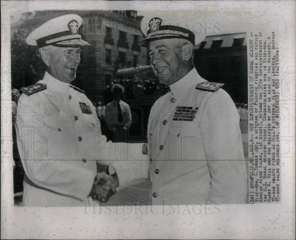 1952 New Superintendent of Naval Academy - Historic Images