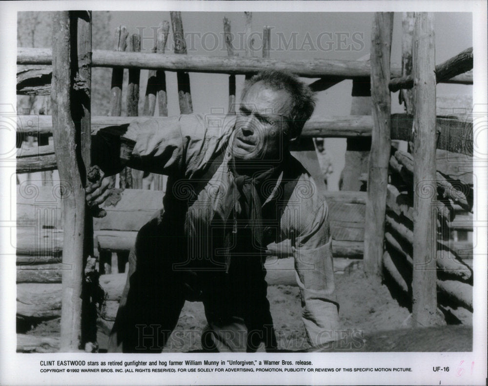 1992 Actor Clint Eastwood In &quot;Unforgiven&quot; - Historic Images