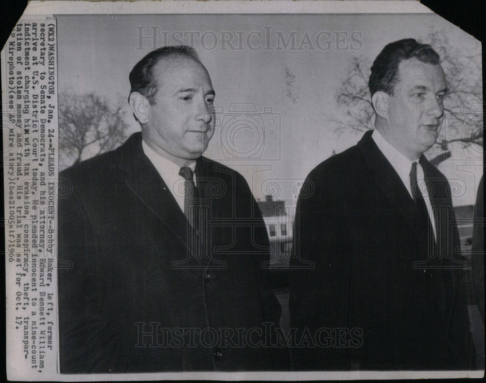1966 Bobby Baker Attorney US District Court - Historic Images