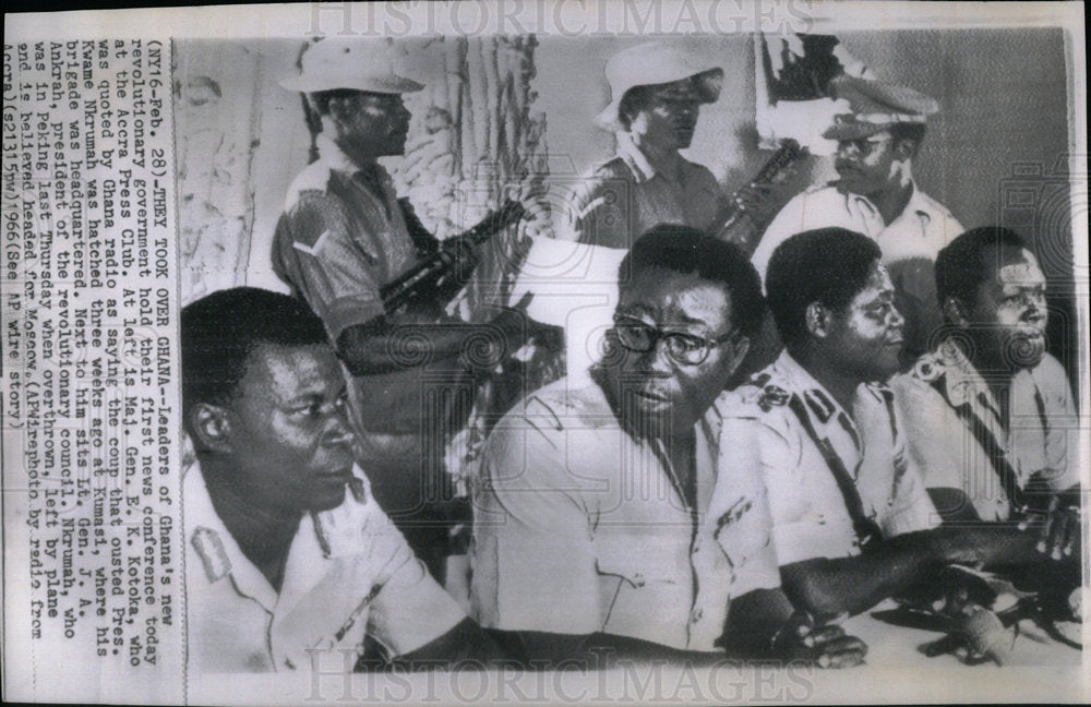 1966 Emmanuel Kwasi Kotoka of Ghana revolt - Historic Images