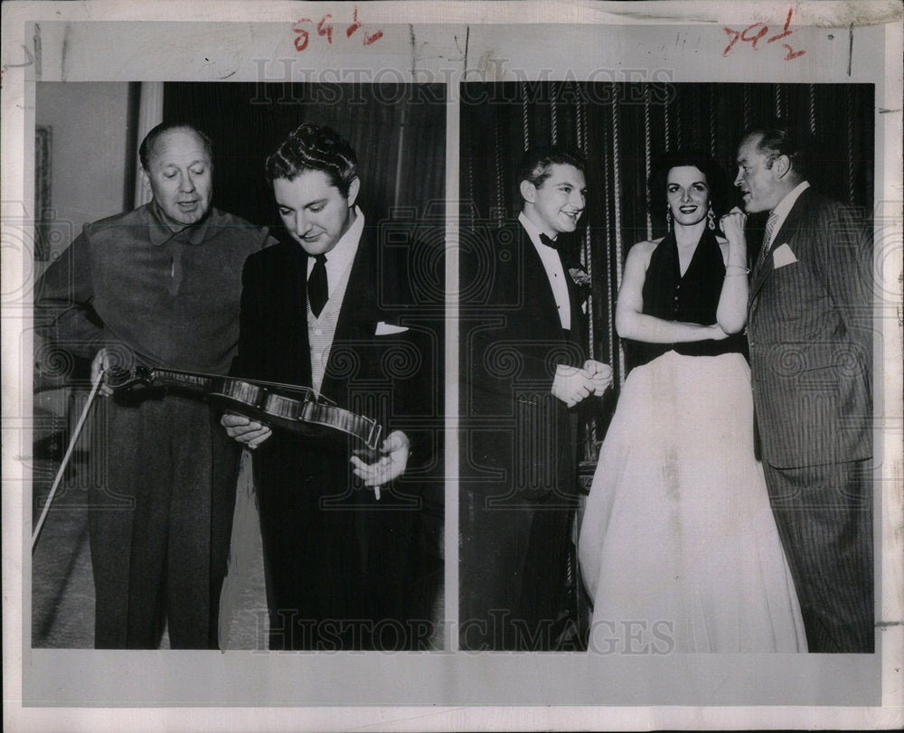 1954 Jane Russell Bob Hope Jack Benny - Historic Images