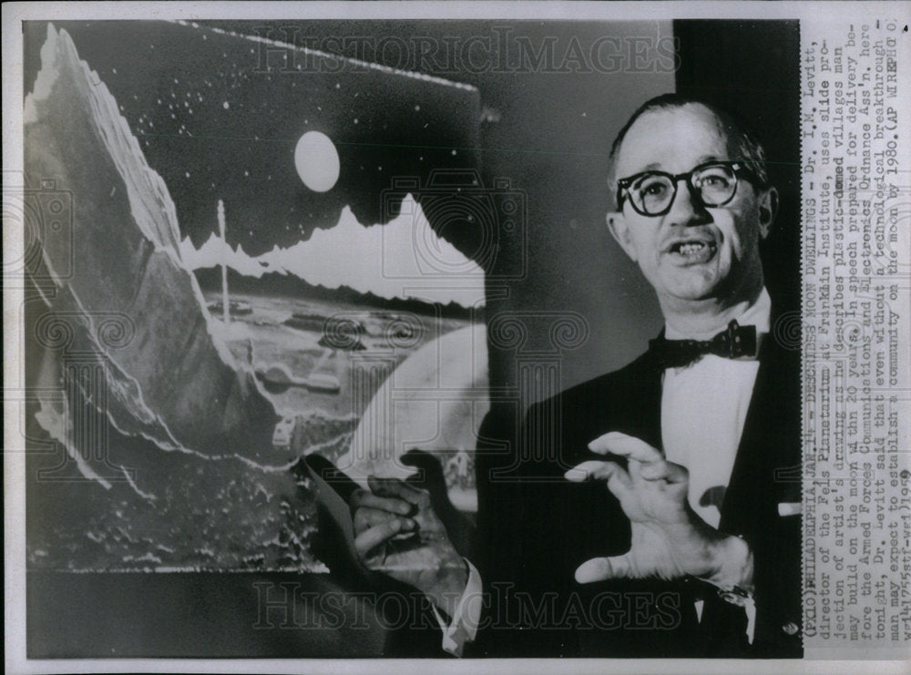 1959 Photo Franklin Inst. Planetarium Dir. Dr IM Levitt - Historic Images