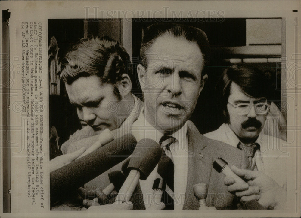 1973 HR Haldeman Former Chief Staff Court - Historic Images