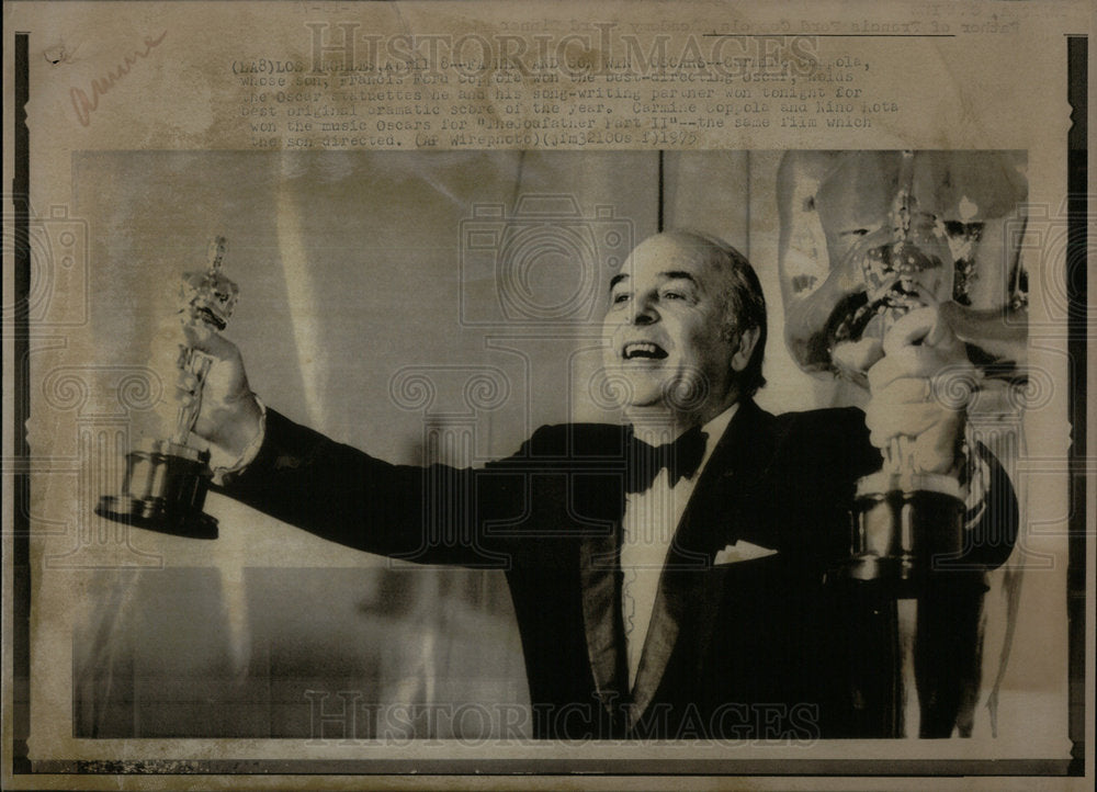 1975 Director Carmine Coppola - Historic Images