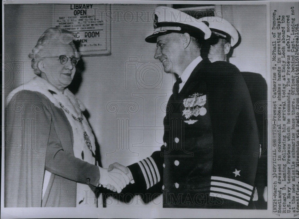 1961 Capt. Richard Laning Of US Navy - Historic Images