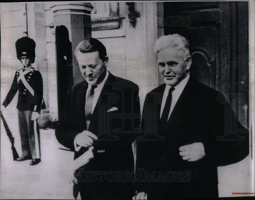 1964 Danish Premier Jens Otto Krag - Historic Images
