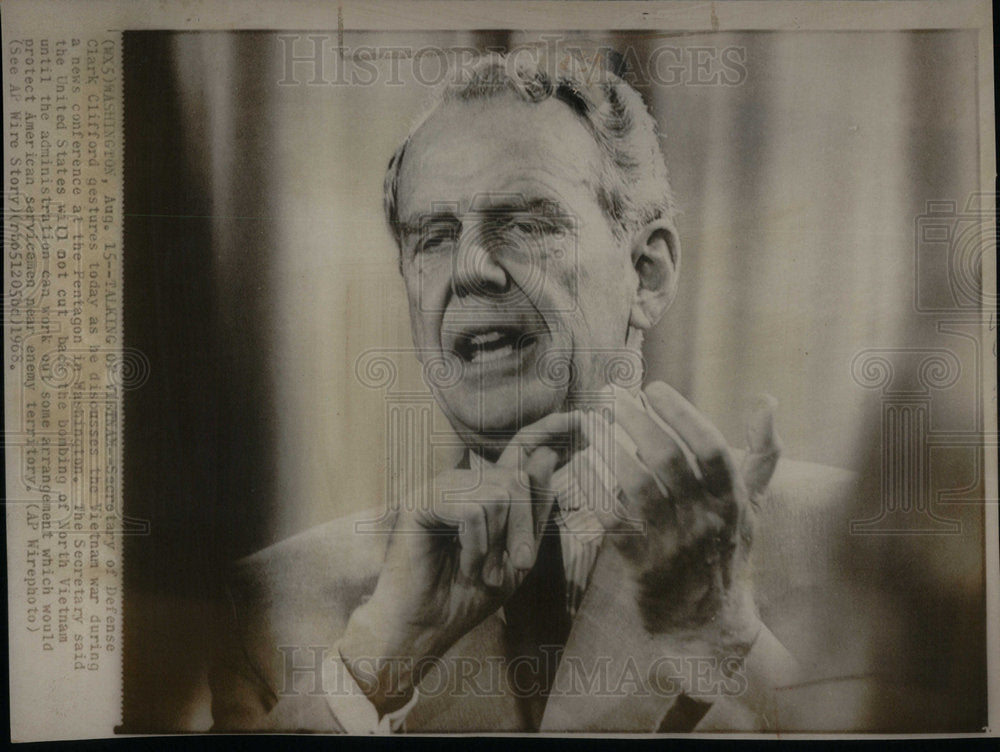 1968 U.S. Sec. of Def. Clark Clifford - Historic Images