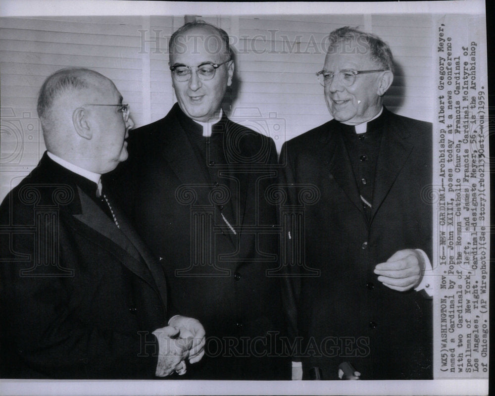 1959 Pope John XXIII Archbishop Meyer - Historic Images