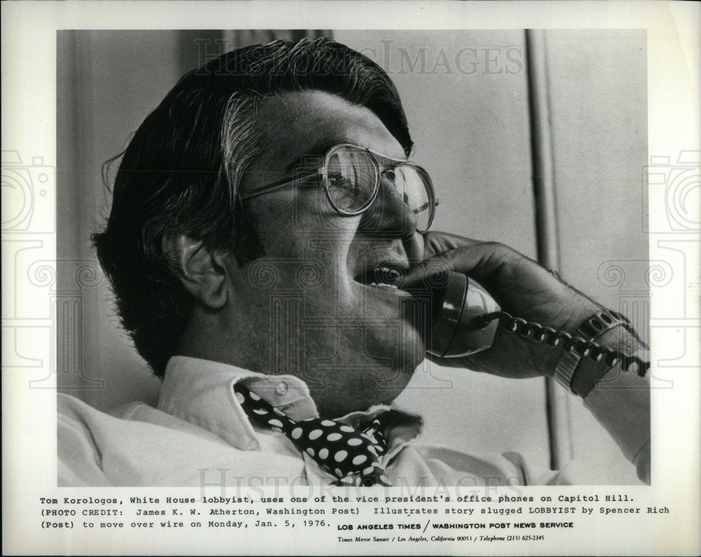 1976 Tom Korologos White House lobbyist - Historic Images