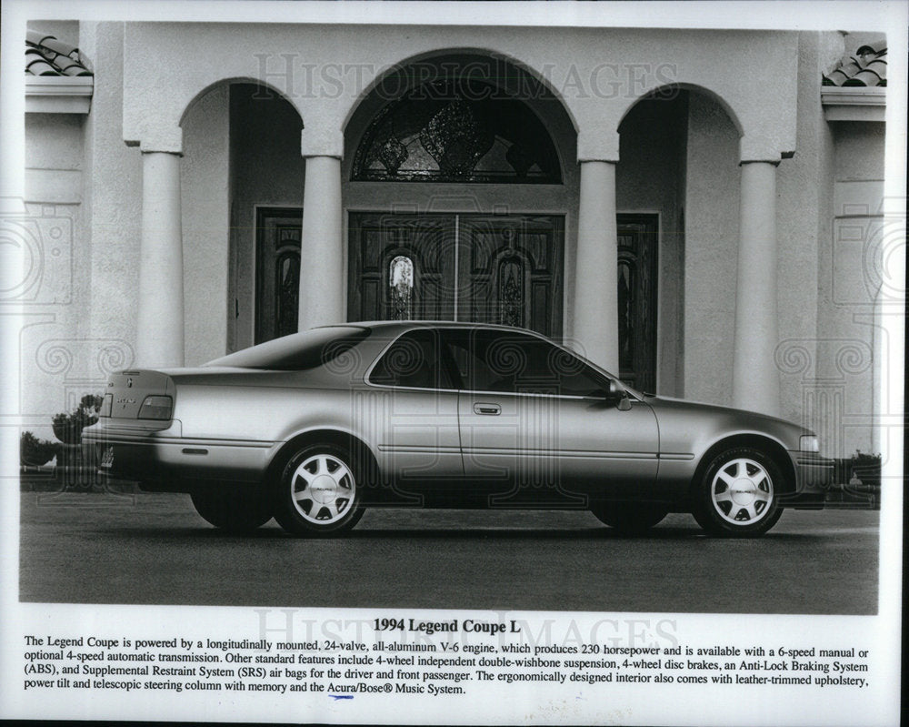 1994 Legend Coupe powered longitudinally - Historic Images