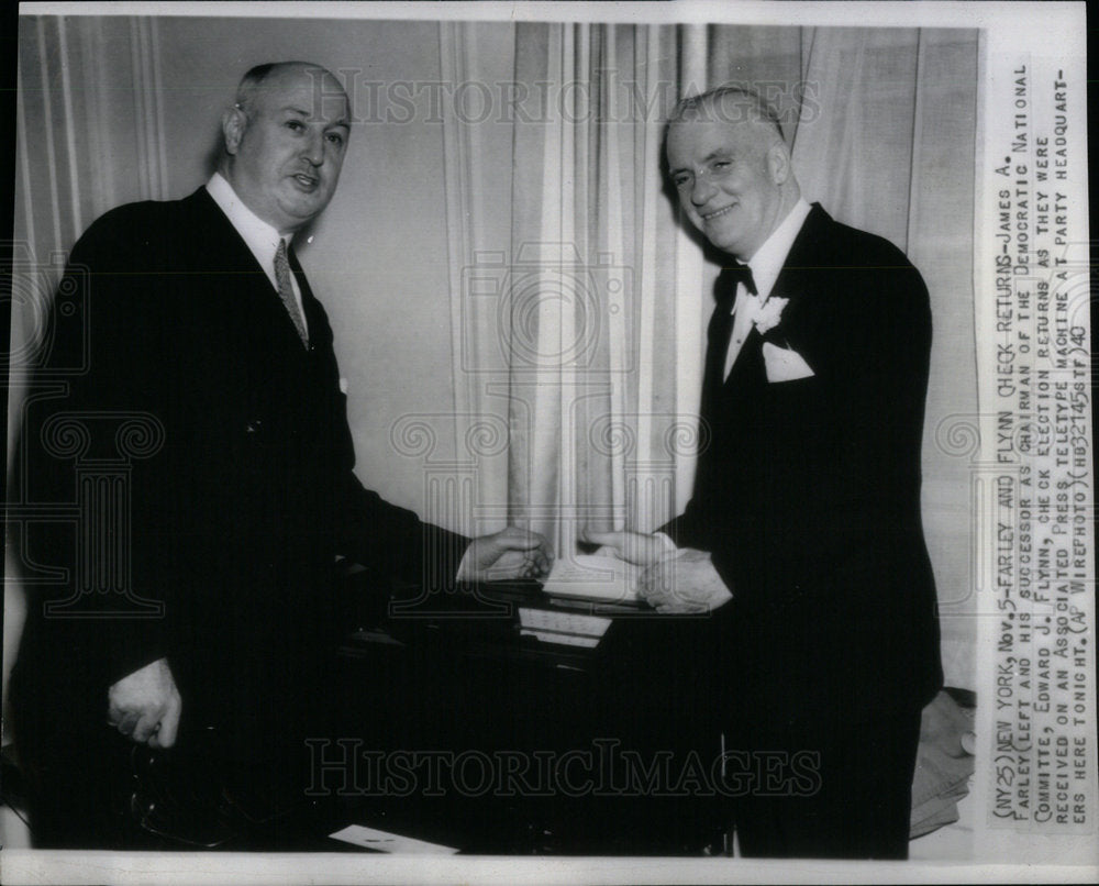 1940 Edward Flynn James Farley Democratic - Historic Images